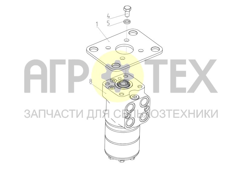 Насос-дозатор (МРУ-1.11.350-01) (№8 на схеме)